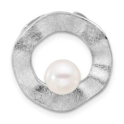 Fwc Pearl Scratch Finish Pendant Sterling Silver Rhodium-Plated QP5817, MPN: QP5817,