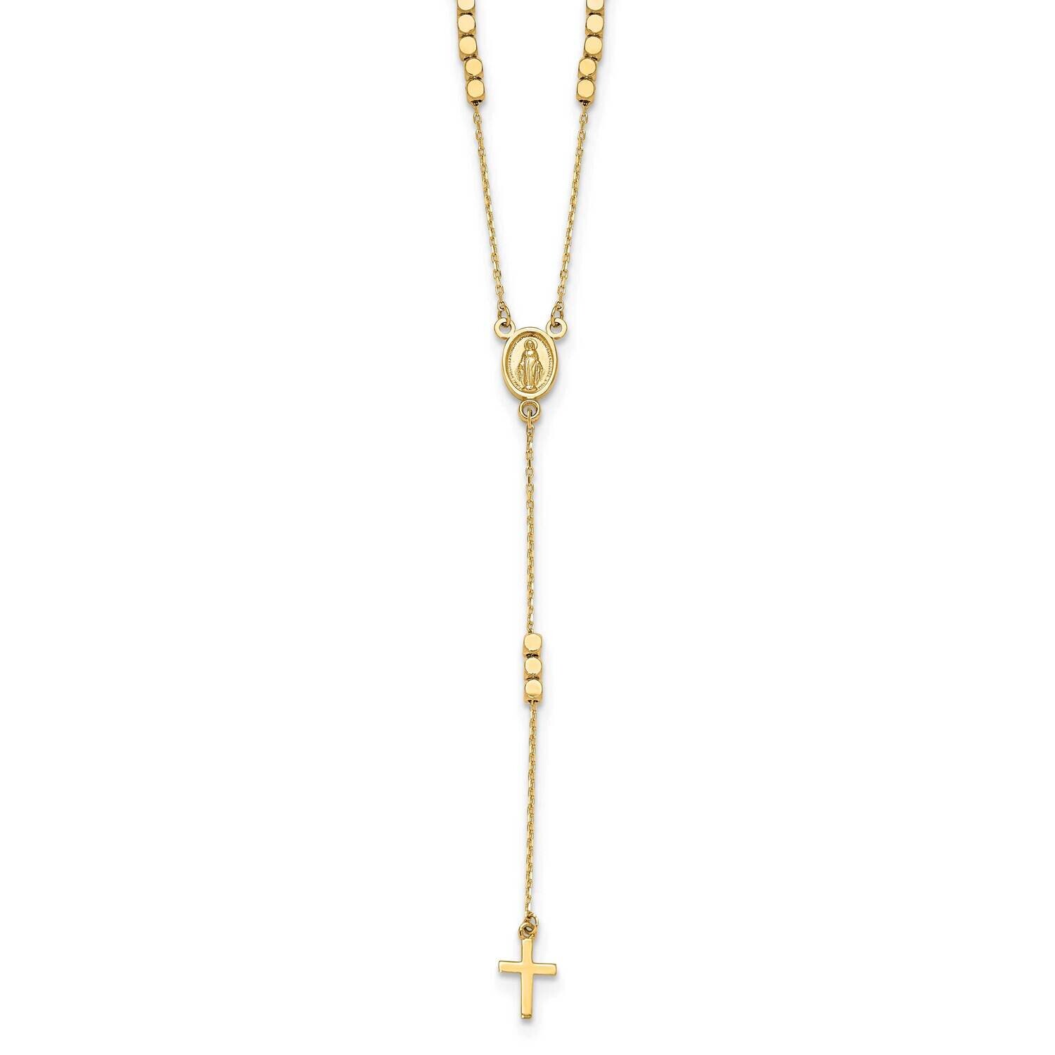 Rosary Design Miraculous Medal Cross Y-Drop Necklace 14k Gold SF3060-17.75, MPN: SF3060-17.75, 1969…