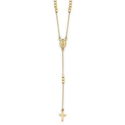 Rosary Design Miraculous Medal Cross Y-Drop Necklace 14k Gold SF3060-17.75, MPN: SF3060-17.75, 1969…
