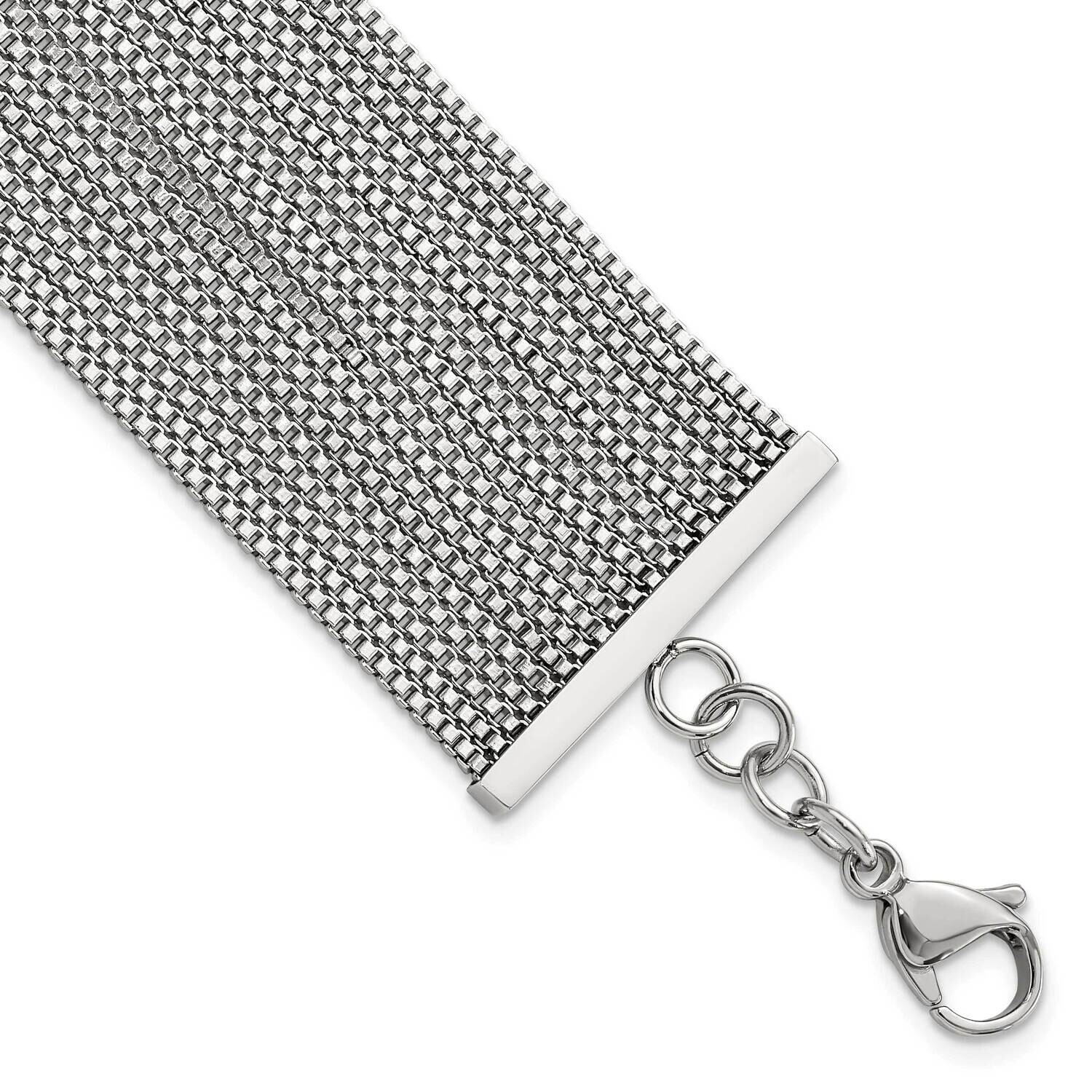 Polished Multi-StrBox Chain Bracelet 8 Inch Stainless Steel SRB878-8 by Chisel, MPN: SRB878-8, 1911…