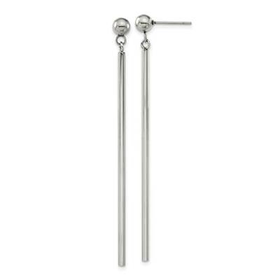 Chisel Polished Bar Post Dangle Earrings Stainless Steel SRE1603 by Chisel, MPN: SRE1603, 883957748…
