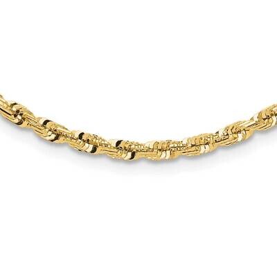 Diamond-Cut Fancy Twisted 18 Inch Necklace 14k Polished Gold SF2968-18, MPN: SF2968-18,