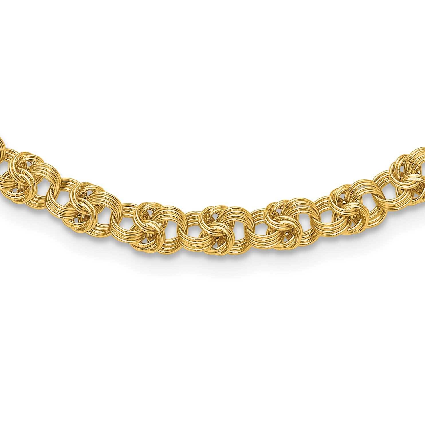 Fancy Link Necklace 14k Polished Gold SF3001-18, MPN: SF3001-18,