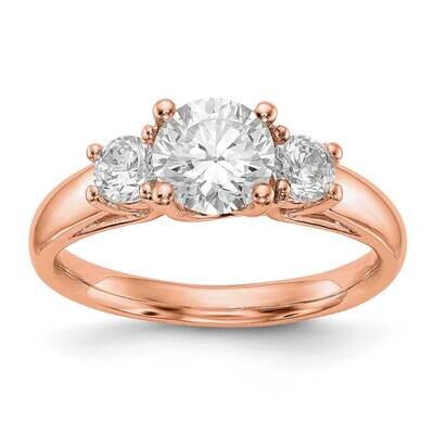 3-Stone Engagement Mounting 14k Rose Gold RM2955E-038-R, MPN: RM2955E-038-R,