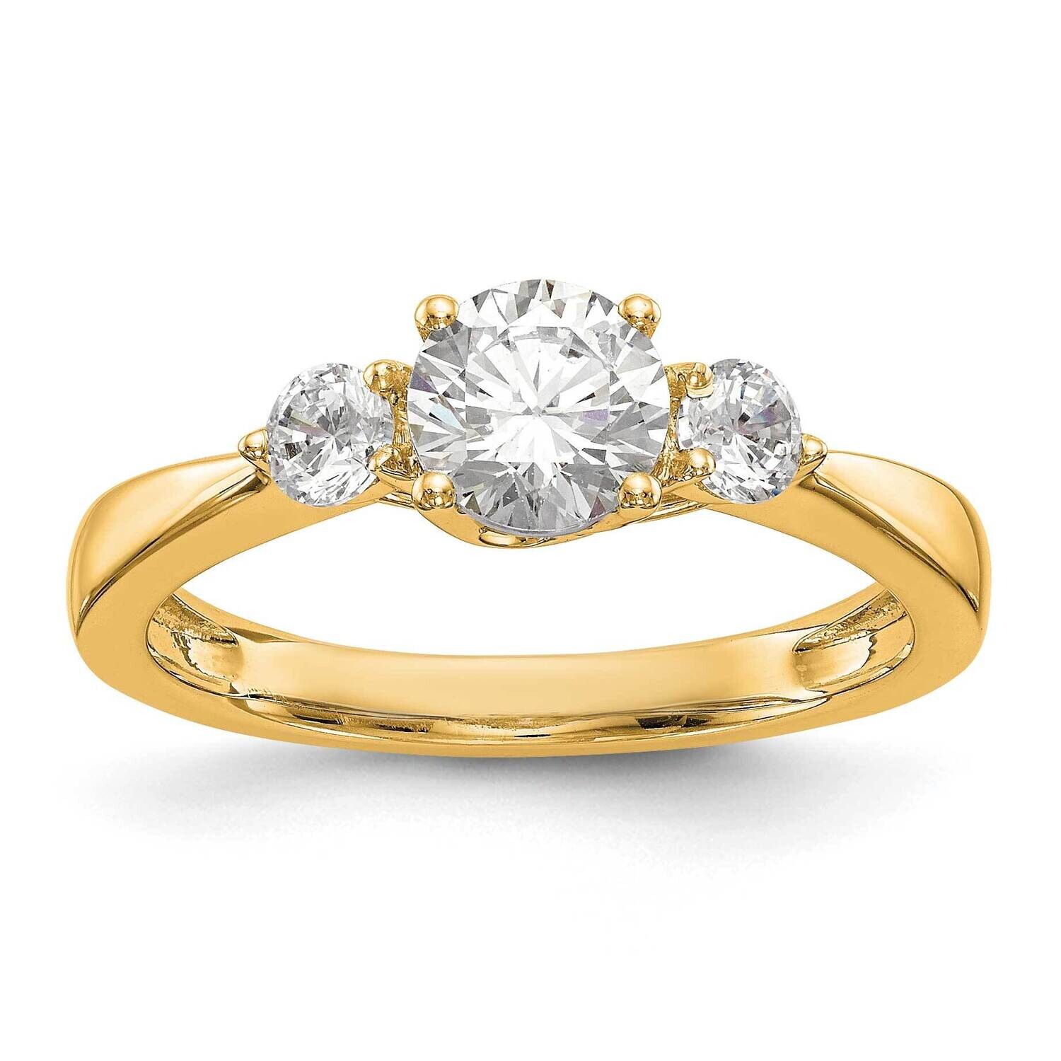 3-Stone Engagement Mounting 14k Gold RM2958E-075-Y