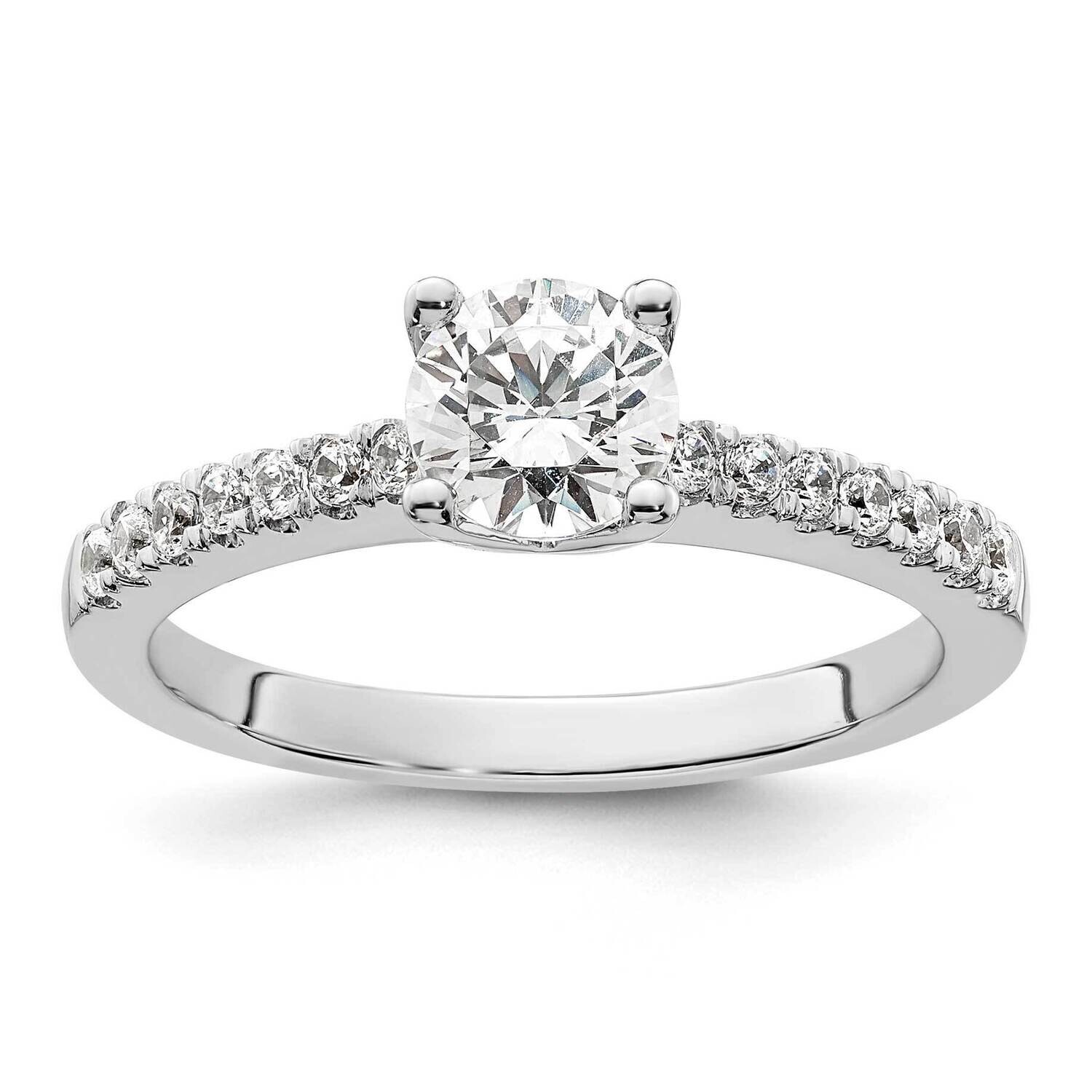 Diamond Si1/Si2 G H I Semi-Mount Engagement Rin 14k White Gold RM2593E-075-7WLG, MPN: RM2593E-075-7…