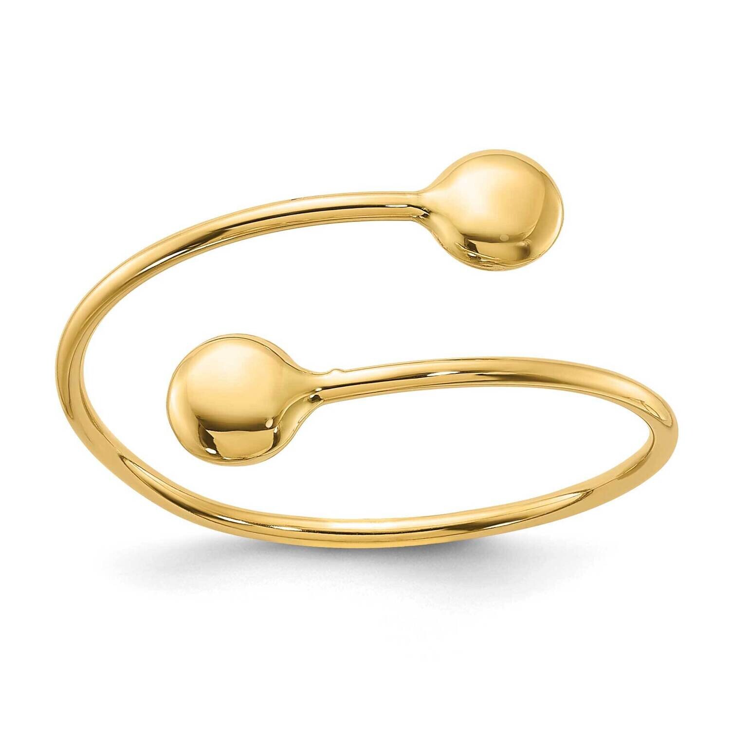 Adjustable Fashion Ring 14k Polished Gold R961