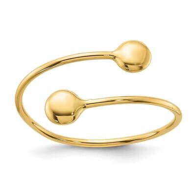 Adjustable Fashion Ring 14k Polished Gold R961, MPN: R961,