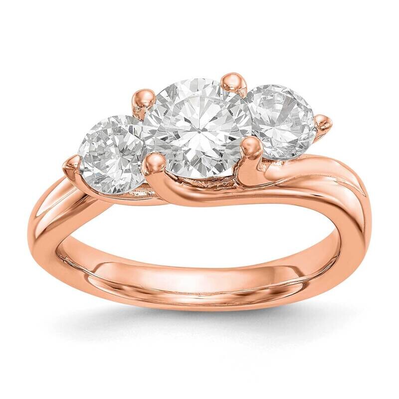 3-Stone Engagement Mounting 14k Rose Gold RM2963E-038-R, MPN: RM2963E-038-R,