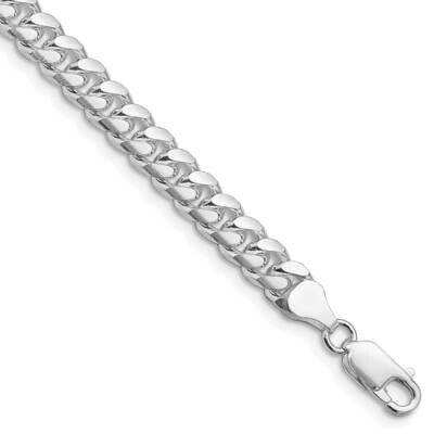 7mm Domed Side Diamond-Cut Curb Chain 8 Inch Sterling Silver Rhodium-Plated QRC200R-8, MPN: QRC200R…