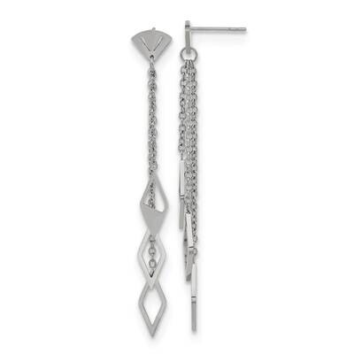 Chisel Polished Multi Chain Post Dangle Earrings Stainless Steel SRE1587 by Chisel, MPN: SRE1587, 8…