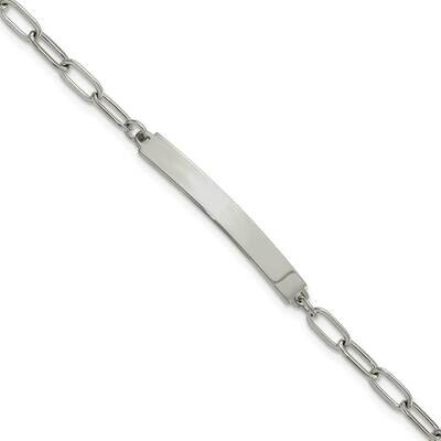 Chisel Polished Paperclip Link Chain 6.5 Inch 1.25 Inch Id Bracelet Stainless Steel SRB3146-6.5 by …