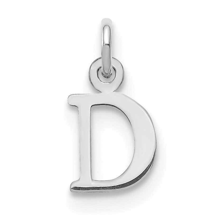 Letter D Initial Charm Sterling Silver Rhodium-Plated XNA1160SS/D, MPN: XNA1160SS/D,