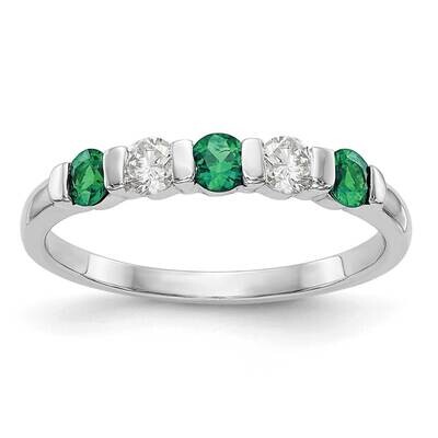 1/5 Carat Diamond Emerald Complete Band 14k White Gold X9028E/AA, MPN: X9028E/AA,