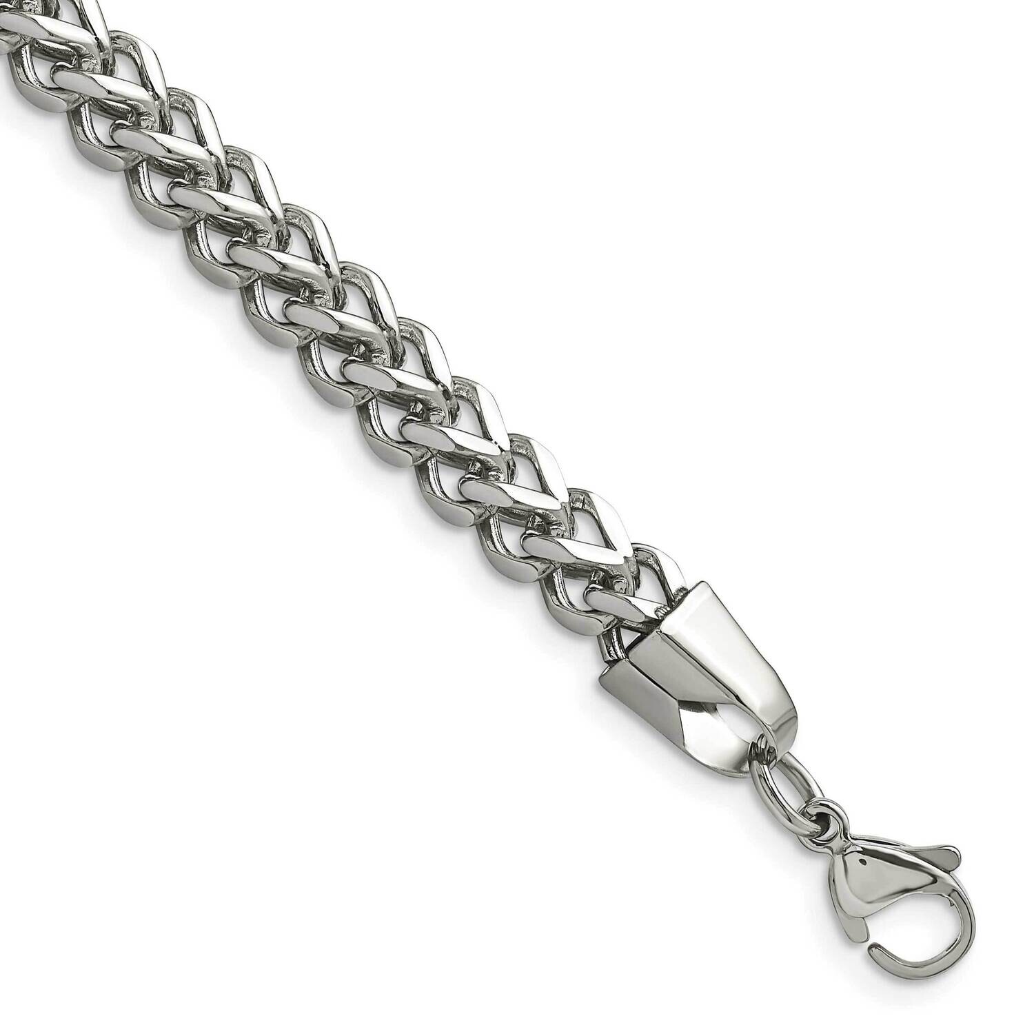 Chisel Polished 5.5mm 8.5 Inch Franco Chain Stainless Steel SRN683-8.5 by Chisel, MPN: SRN683-8.5, …