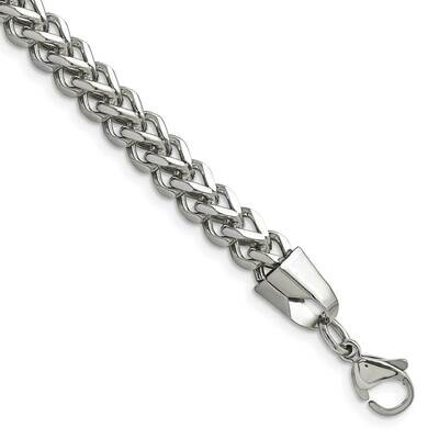 Chisel Polished 5.5mm 8.5 Inch Franco Chain Stainless Steel SRN683-8.5 by Chisel, MPN: SRN683-8.5, …