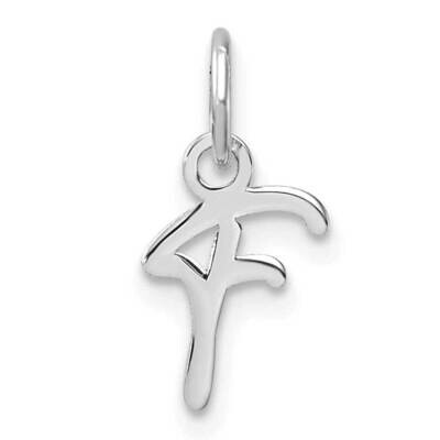 Uppercase Letter F Initial Charm 14k White Gold XNA1467W/F, MPN: XNA1467W/F,