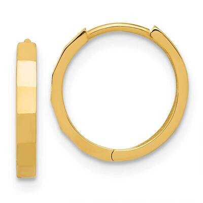 Diamond-Cut Hinged Hoop Earrings 14k Polished Gold TF2297, MPN: TF2297, 196904100387