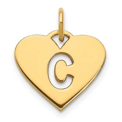 Initial Letter C Initial Charm 14k Gold XNA1338Y/C, MPN: XNA1338Y/C, 196904072523