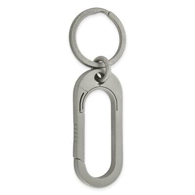 Chisel Brushed Carabiner Key Ring Titanium TBK102 by Chisel, MPN: TBK102, 883957759135