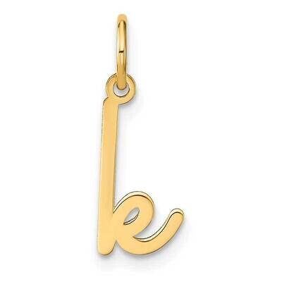 Lower Case Letter K Initial Charm 14k Gold XNA1307Y/K, MPN: XNA1307Y/K,