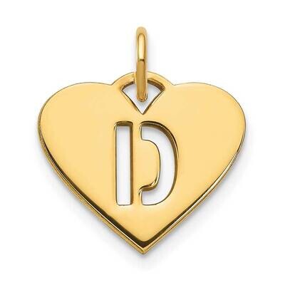 Initial Letter D Initial Charm 14k Gold XNA1338Y/D, MPN: XNA1338Y/D, 196904068977