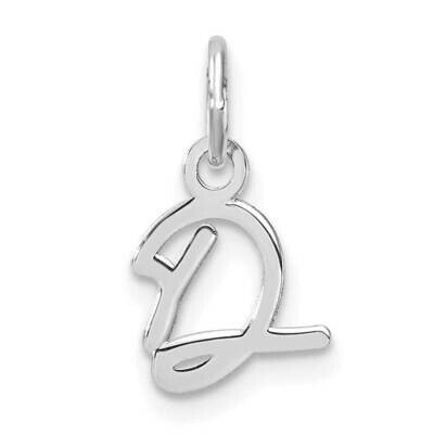 Uppercase Letter D Initial Charm 14k White Gold XNA1467W/D, MPN: XNA1467W/D,