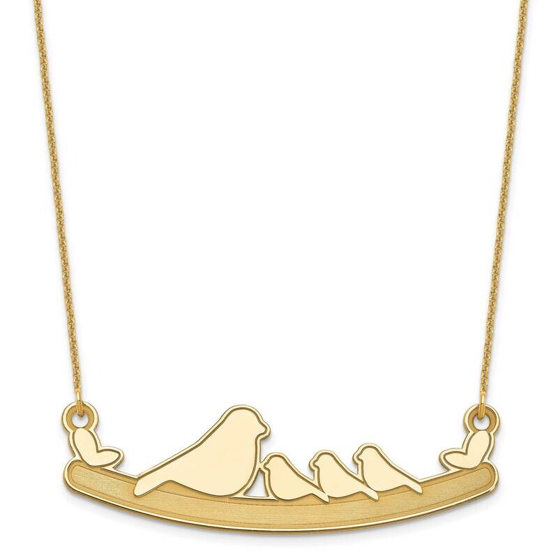 3 Children Bird Family Necklace 14k Gold XNA675Y, MPN: XNA675Y,