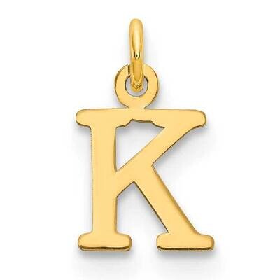 Cutout Letter K Initial Pendant 14k Gold XNA1160Y/K, MPN: XNA1160Y/K, 196904072837