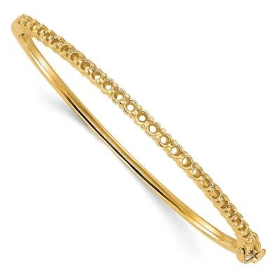 Holds 25 2.9mm 1.9Ct Hinged Bangle Mounting 14k Gold XB323Y, MPN: XB323Y,
