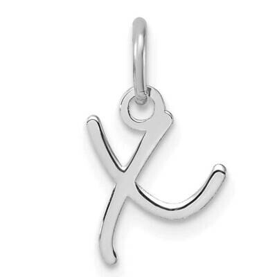 Uppercase Letter X Initial Charm 14k White Gold XNA1467W/X, MPN: XNA1467W/X,