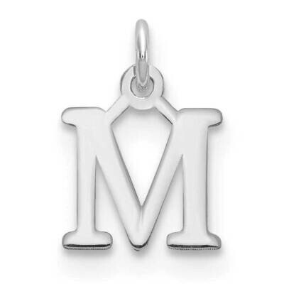 Cutout Letter M Initial Pendant 14k White Gold XNA1160W/M, MPN: XNA1160W/M, 196904072851