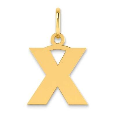 Letter X Initial Pendant 14k Gold XNA1337Y/X, MPN: XNA1337Y/X, 196904073902