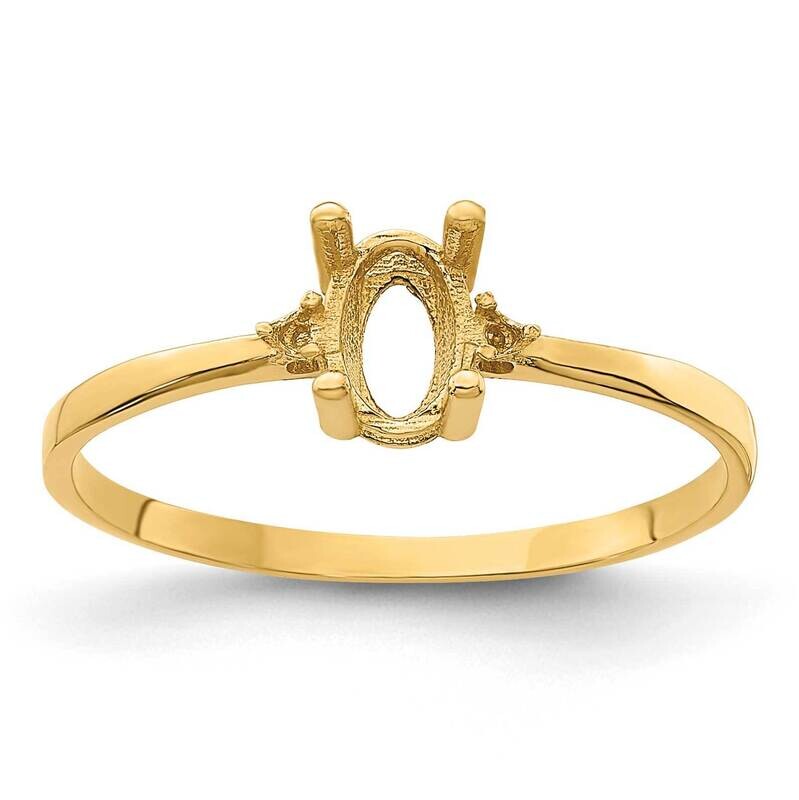 Birthstone Ring Mounting 14k Gold XBR202M, MPN: XBR202M,