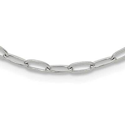 Chisel Polished Elongated Open Link Paperclip15 Inch 2 Inch Extension Necklace Stainless Steel SRN3…