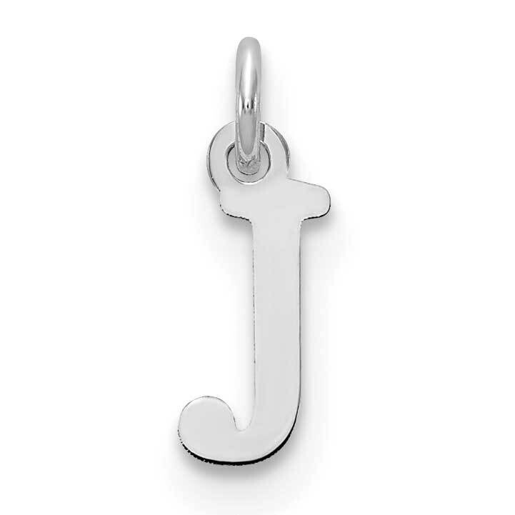 Letter J Initial Charm Sterling Silver Rhodium-Plated XNA1160SS/J