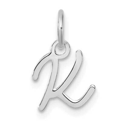 Uppercase Letter K Initial Charm 14k White Gold XNA1467W/K, MPN: XNA1467W/K,