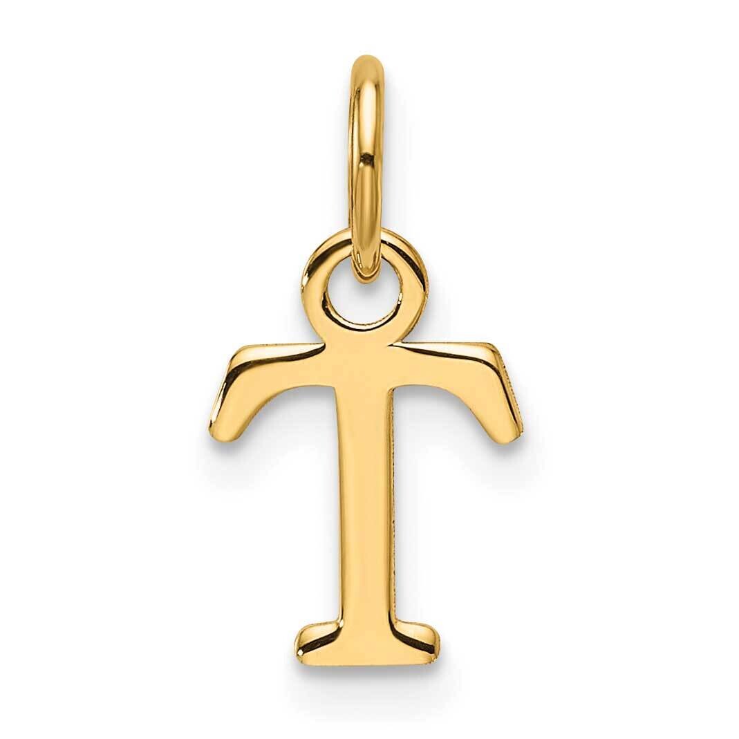Cutout Letter T Initial Pendant 14k Gold XNA1466Y/T, MPN: XNA1466Y/T,