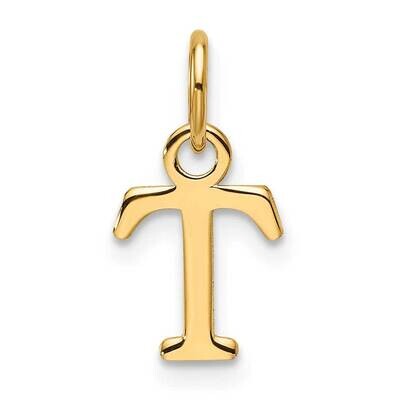 Cutout Letter T Initial Pendant 14k Gold XNA1466Y/T, MPN: XNA1466Y/T,
