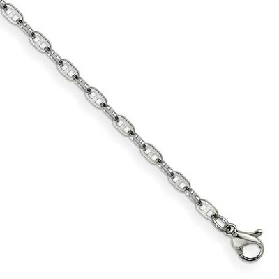 Chisel Polished 2.75mm 7.5 Inch Anchor Chain Stainless Steel SRN1879-7.5 by Chisel, MPN: SRN1879-7.…