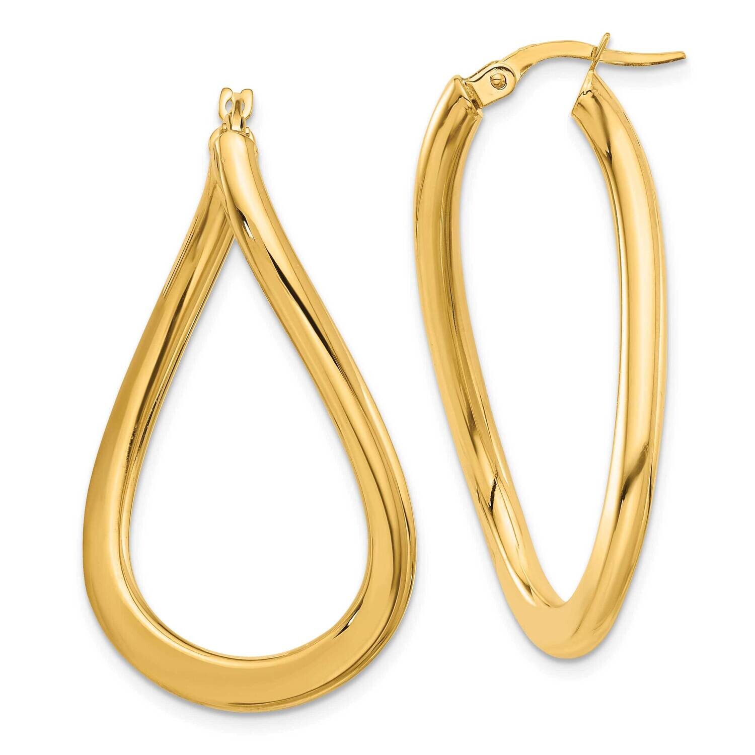 Twisted Hoop Earrings 14k Polished Gold TF2261, MPN: TF2261,