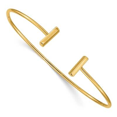 Flexible Bar Bangle 14k Gold XB314, MPN: XB314, 191101119156