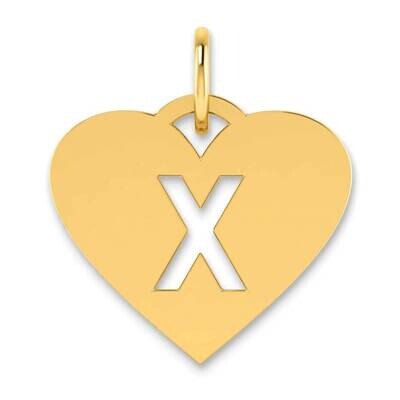 Initial Letter X Initial Charm 14k Gold XNA1338Y/X, MPN: XNA1338Y/X, 196904073971
