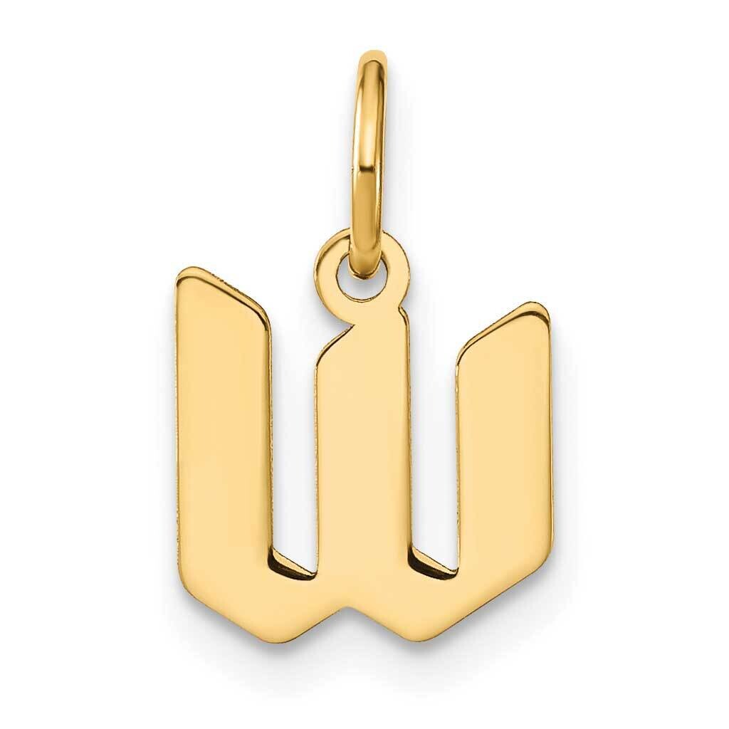 Lowercase Letter W Initial Pendant 14k Gold XNA1383Y/W, MPN: XNA1383Y/W, 196904071014