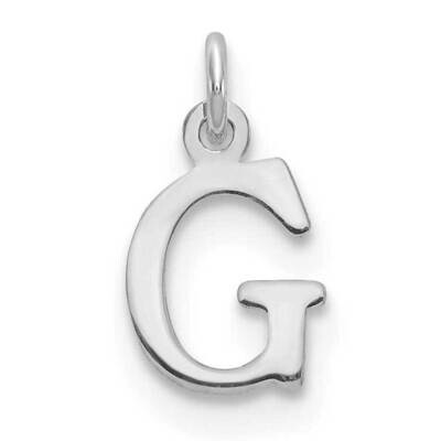 Letter G Initial Charm Sterling Silver Rhodium-Plated XNA1160SS/G, MPN: XNA1160SS/G,