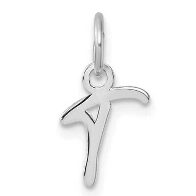Uppercase Letter T Initial Charm 14k White Gold XNA1467W/T, MPN: XNA1467W/T,