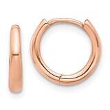 Polished Hinged Hoop Earrings 14k Rose Gold TF2306R, MPN: TF2306R,