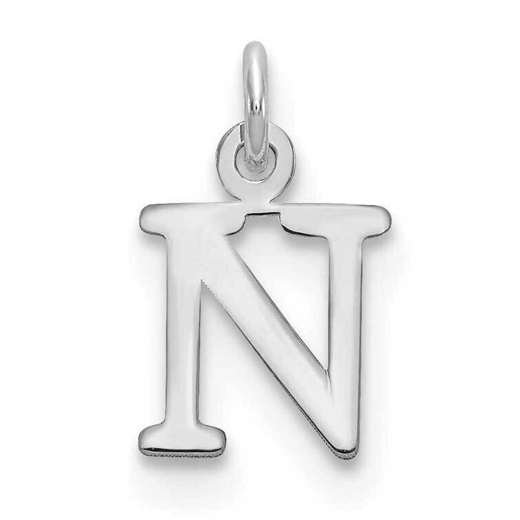 Cutout Letter N Initial Pendant 14k White Gold XNA1160W/N, MPN: XNA1160W/N, 196904071526