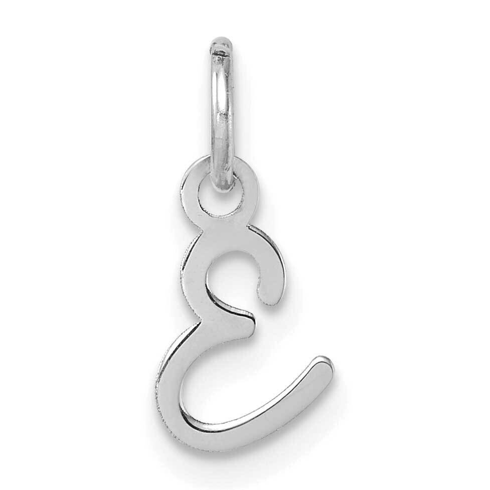 Uppercase Letter E Initial Charm 14k White Gold XNA1467W/E, MPN: XNA1467W/E,
