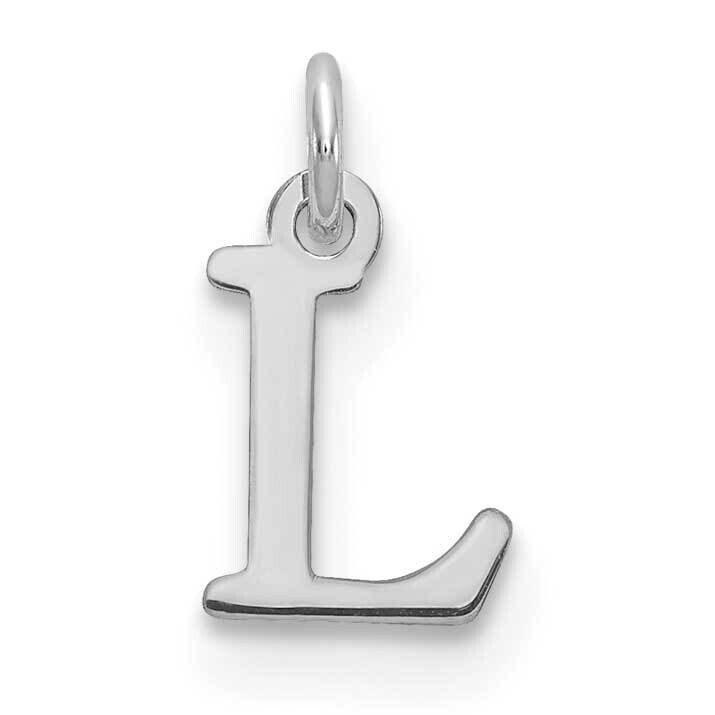 Letter L Initial Charm Sterling Silver Rhodium-Plated XNA1160SS/L